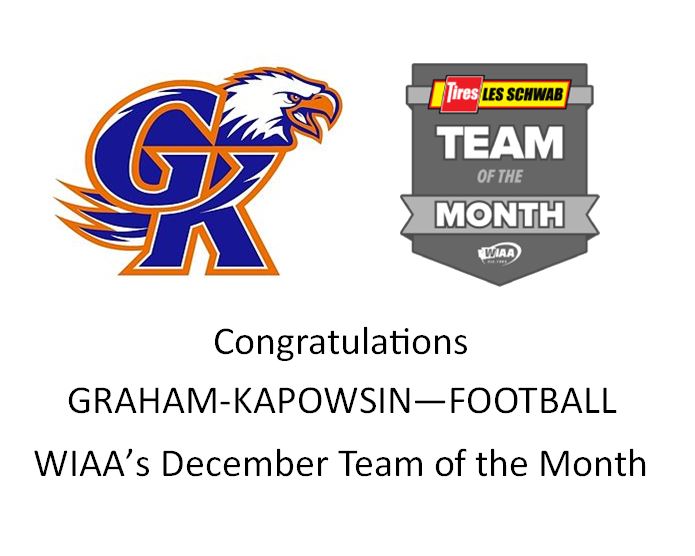 WIAA's December Team of the Month (Football) GrahamKapowsin